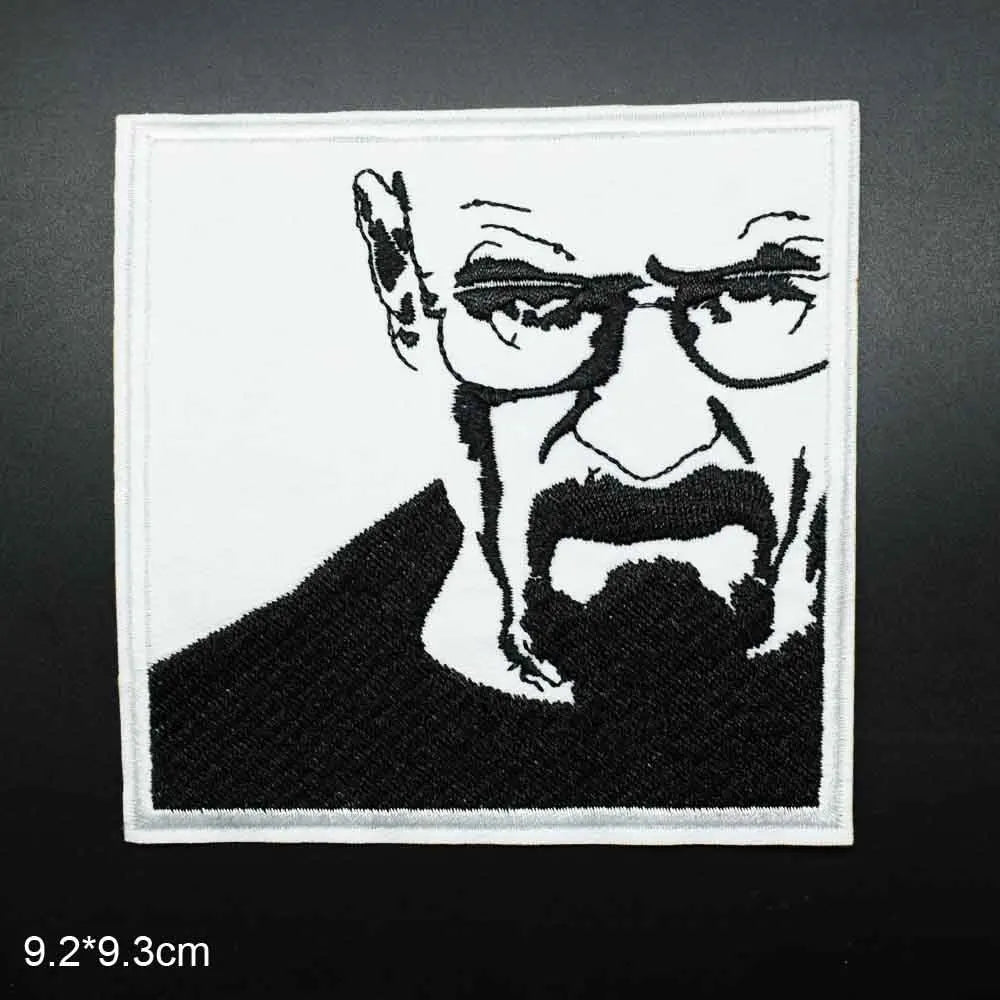 Big Size Lospollos Hermanos Walt White Iron On Heisenberg Breaking Bad Embroidered Clothes Patches For Clothing Wholesale