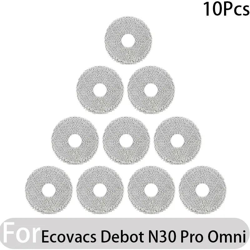 Compatible for Ecovacs Debot N30 Omni / N30 Pro Omni Robot Vacuum Accessories Main Side Brush Hepa Filter Rag Dust Bag Parts