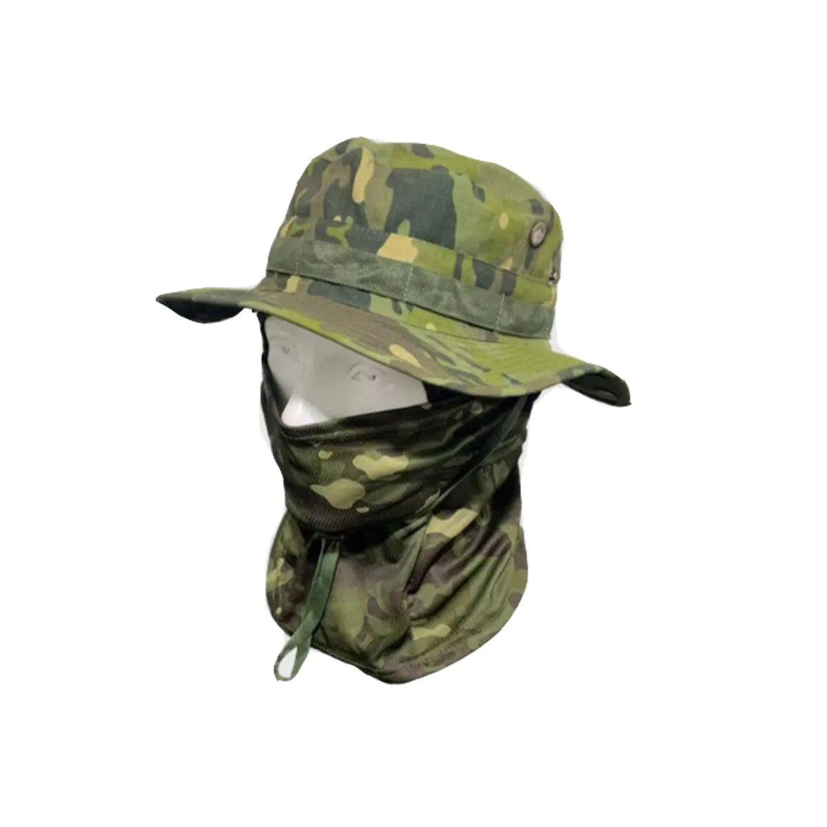 2Pcs/Set Wide-brimmed Hat Balaclava Mixed Set Men Sunscreen Boonie Cap Outdoors Hiking Camping Fishing Hat Sun Hat Fisherman Hat