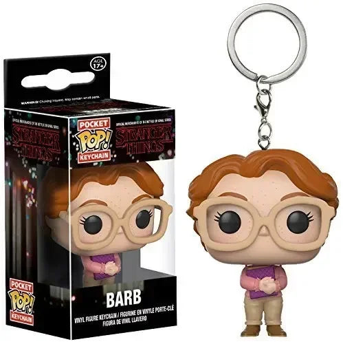 13 Styles FUNKO Pocket Stranger Keychain Eleven Dustin Barb Steve Demogorgon Action Figures Toys THINGS with Box