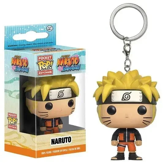 Funko POP New NARUTO Jiraiya Kurama Sasuke Kakashi Madara Sasuke Uchiha Kawaki Boruto Pocket Pop Keychain Model Toys Gifts
