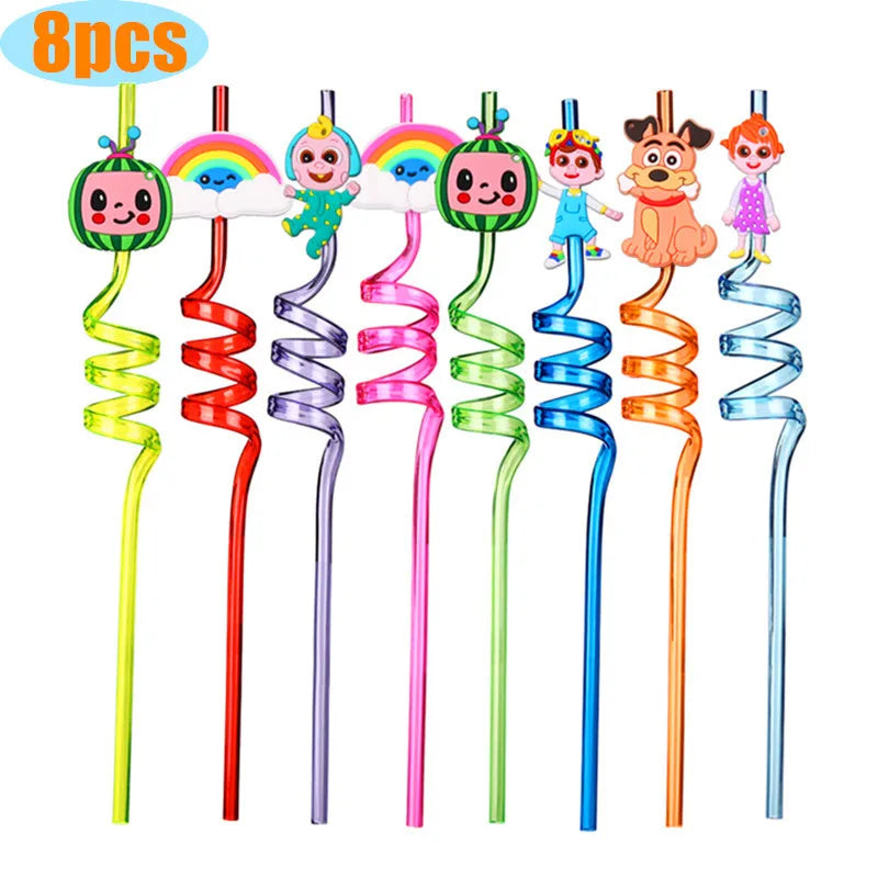 Cartoon Family Theme Birthday Party Decoration Disposable Set Tableware Plate Napkins Tablecloth For Kid Shower Supplies Puzzle