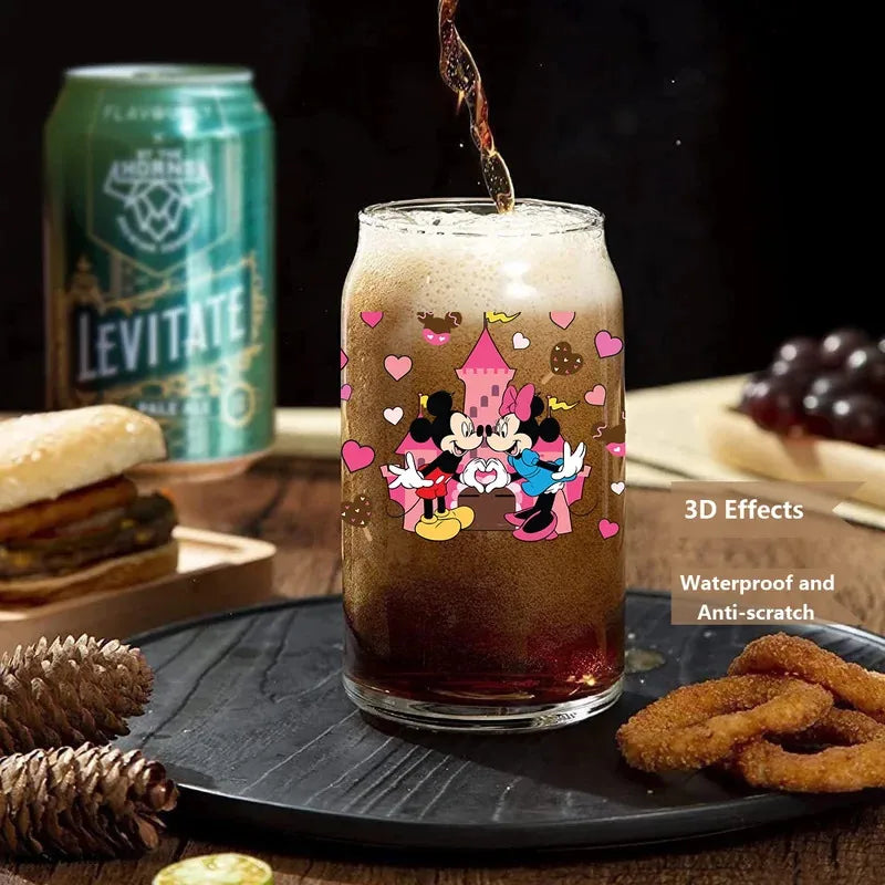 30 Style Valentine's Day Mickey XOXO UV Sticker Party DIY Decals 3D transfers uvdtf tumbler seal stickers 16oz uv dtf cup wraps