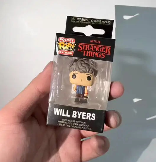 Funko Pop Pocket WILL BYERS Keychain MIKE WHEELER Keychains Vinyl Figure Doll Collection Model Toys Children Xmas Carvinal Gift