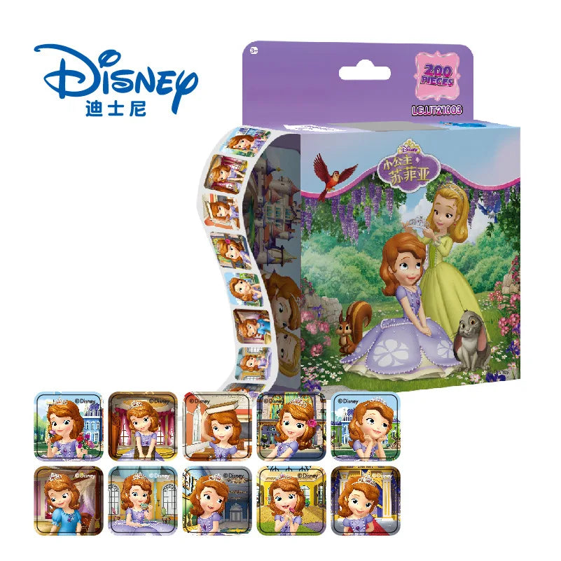 200 Sheets/Box Frozen Elsa Cartoon Pull Out Stickers Princess Mickey Mouse Minnie Sticker Girl Boy Teacher Reward Toys Gift
