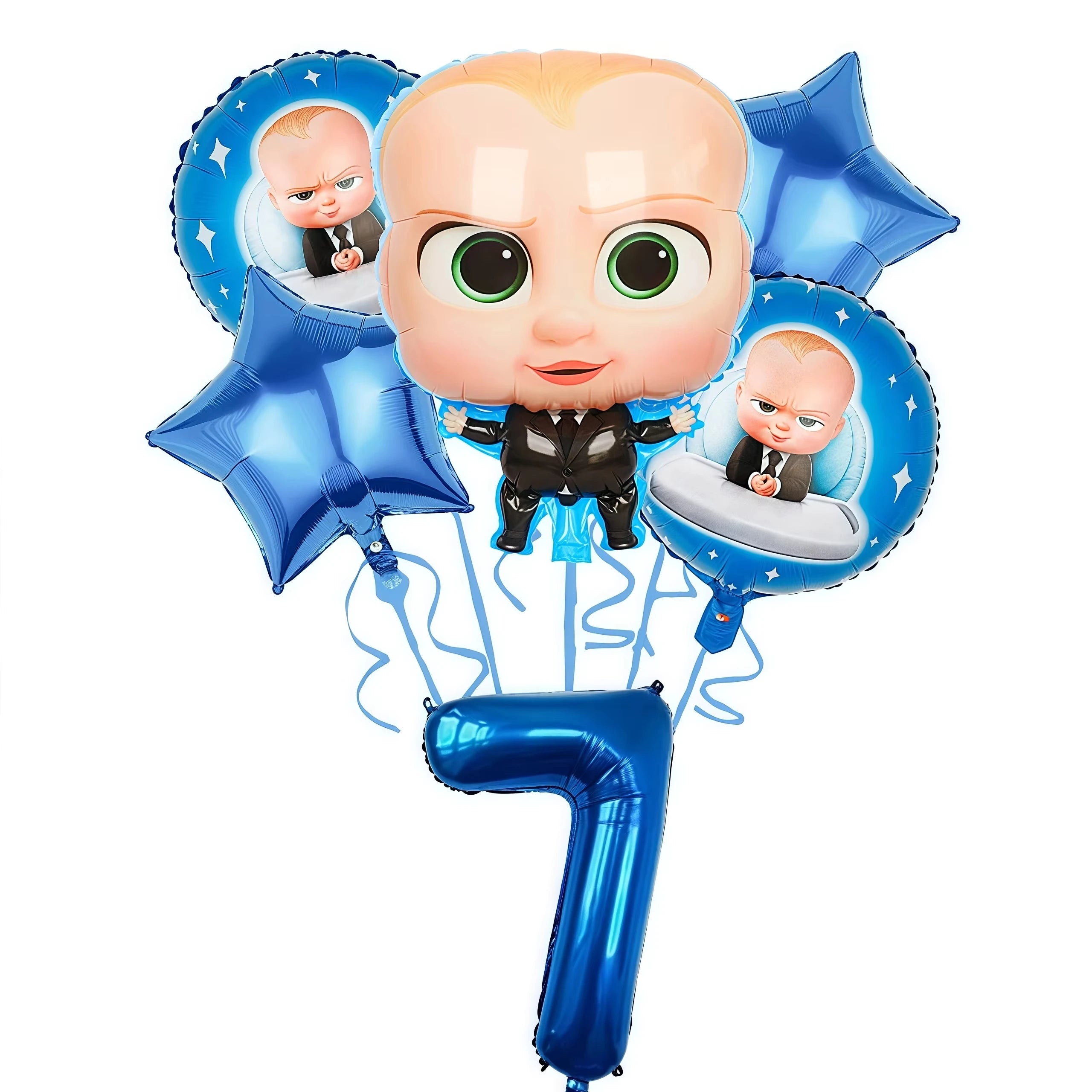 Cartoon Bossed Baby Theme Newborn 1st Birthday Party Decor Disposable Tableware Background Balloon Kid Baby Shower Supplies Gift
