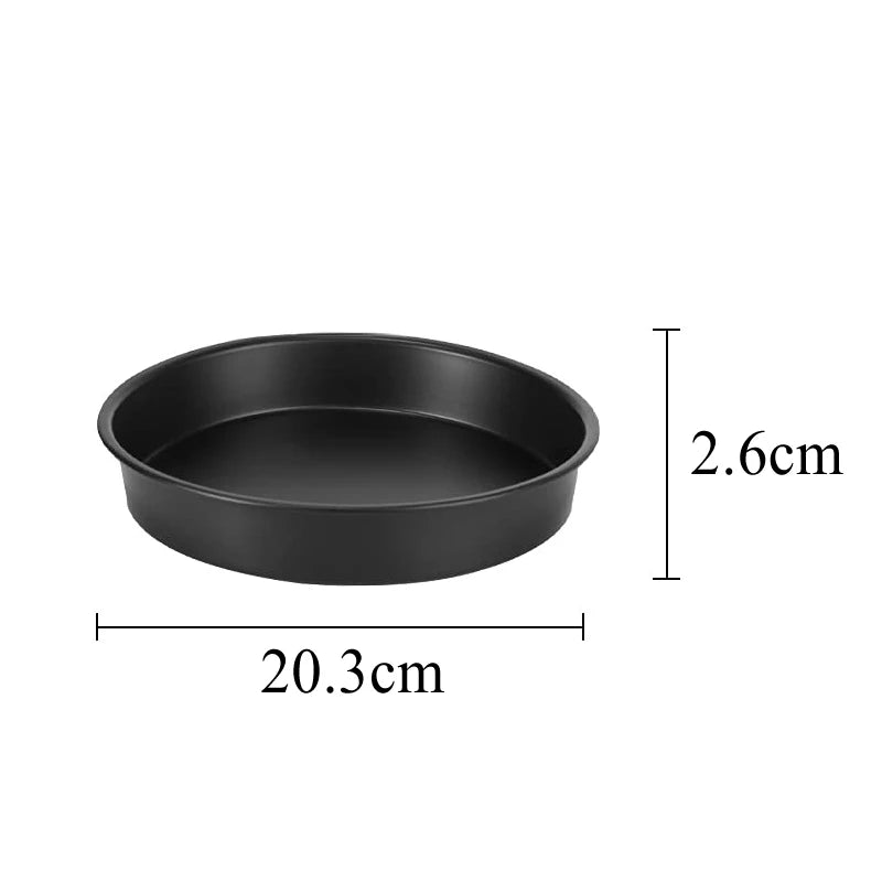 Round Air Fryer Accessories Set Silicone Airfryer Basket Mold Liner Reusable Oven Grill Baking Rack Pizza Cake Pan Tray