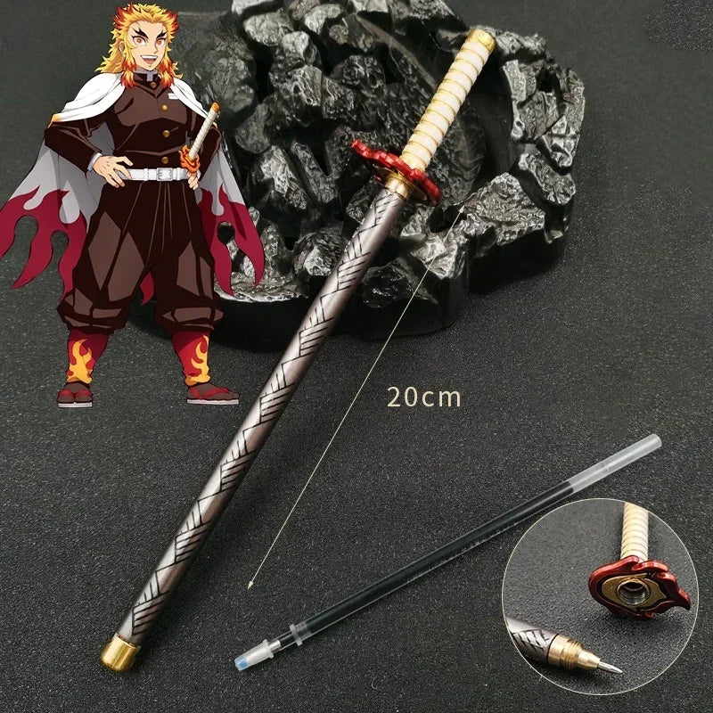 20cm  Anime Peripheral Neutral Pen/my Wife/Zenyi/moth/butterfly Blade Day Wheel Knife Stationery Signature Pen