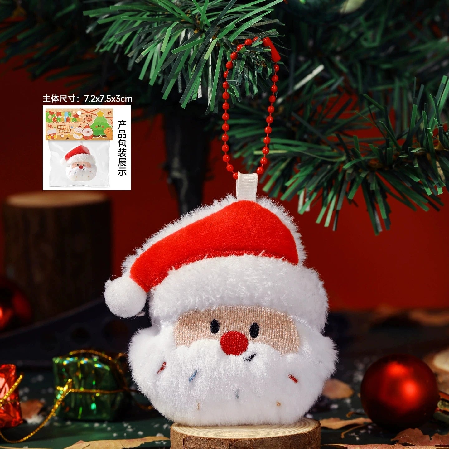 Christmas Decorations Snowman Santa Claus Gift Keychain Christmas Stockings Elk Christmas Tree Style Home Party Decoration Toys