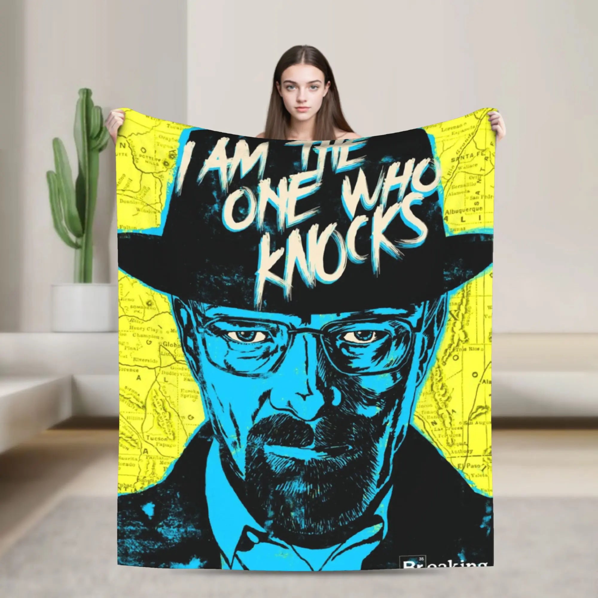 Breaking Bad Barrel Bee Blanket  Wool Novelty Soft Throw Blanket for Bed Sofa Autumn/Winter