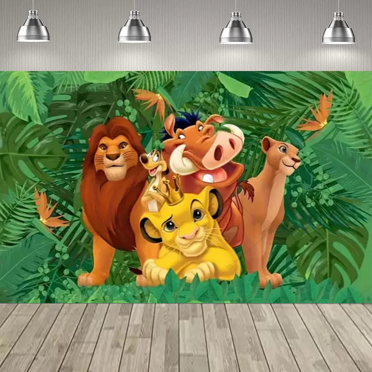 Disney Lion king Simba Party Decoration Backdrop Lion king Jungle Animals Birthday Party Supplies Decor Banner Baby Baptism Gift