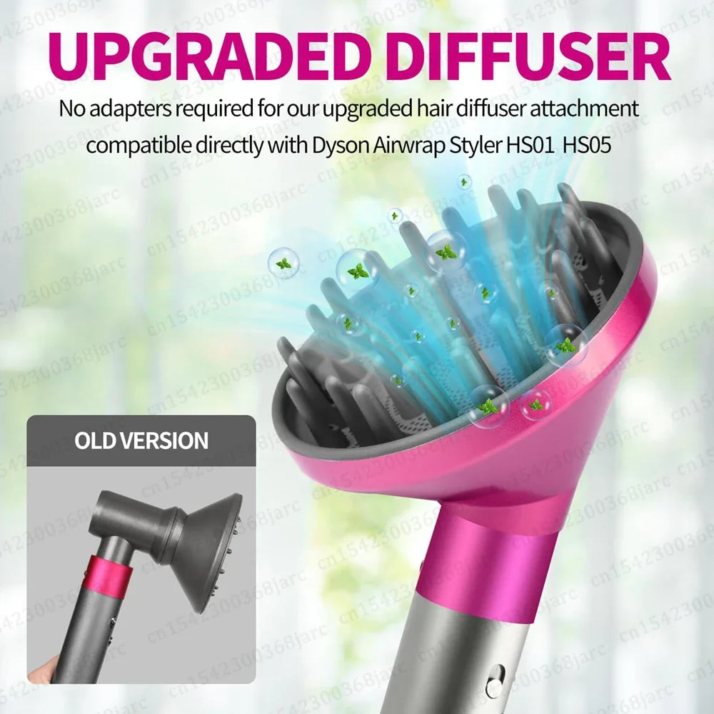 Hair Styler Nozzle For Dyson Airwrap HS01 HS05 Sencicimen X9 Hair Dryer Accessories Multi Hair Curler Hard Soft Smoothing Brush