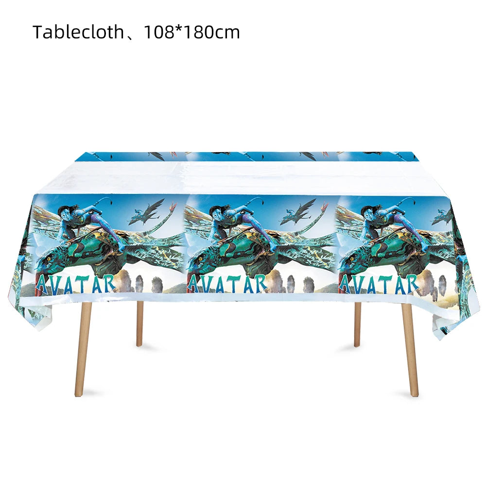 Customizable The Movie Avatar Balloon Birthday Party Decoration Banner Cake Topper Child Birthday Party Supplise Baby Shower