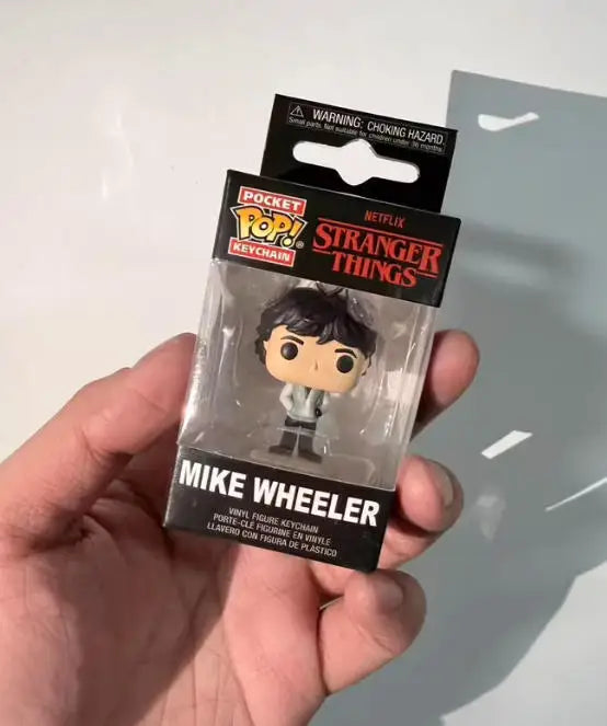 Funko Pop Pocket WILL BYERS Keychain MIKE WHEELER Keychains Vinyl Figure Doll Collection Model Toys Children Xmas Carvinal Gift
