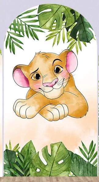 Disney Lion King Arch Covers Birthday Decorations Hakuna Matata theme Arch Wall Backdrop Banner Simba Baby Shower Background
