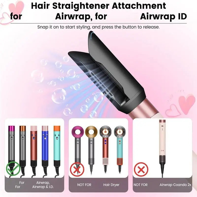 【SELL FAST 】For Dyson Airwrap HS01 HS05 HS08 Hair Straightener Attachment& Upgraded Pre-Styling Dryer Nozzle Accessory Set