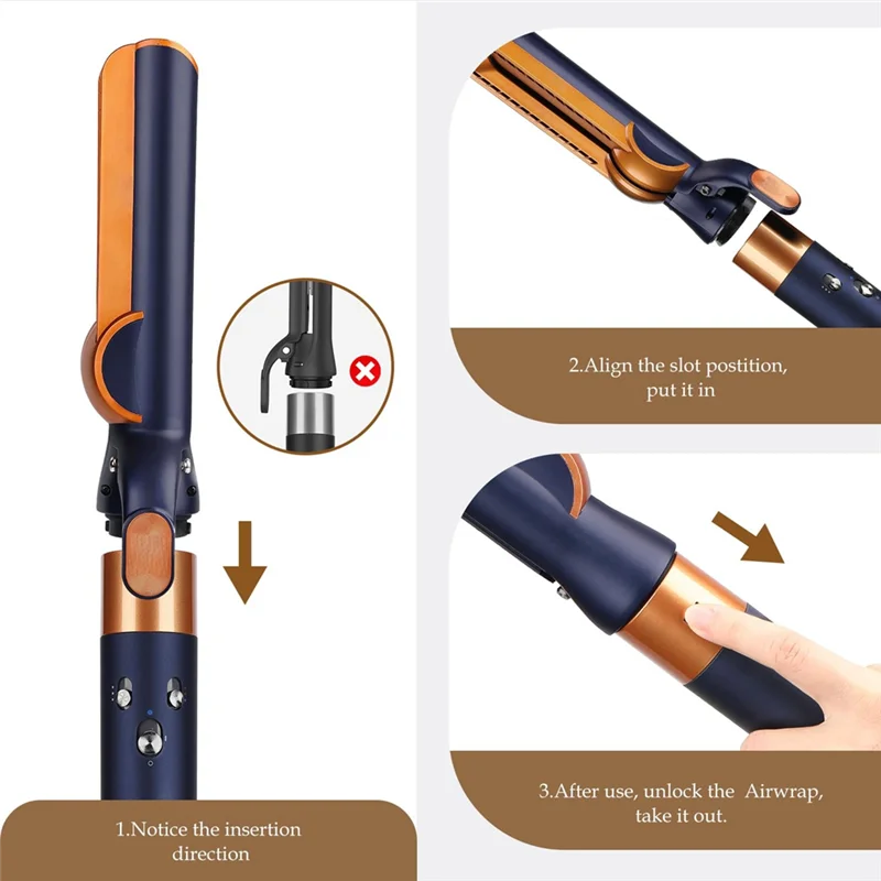 A66Z For Dyson Airwrap HS01 HS05 HS08 Compatible Airflow Attachment Nozzle Set For Smooth Hair Styling