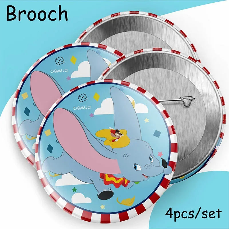 Cartoon Disney Dumbo Theme Decoration Angle Disposable Tableware Cup Plate Tablecloth Baby Shower Children's Day Party Supplies