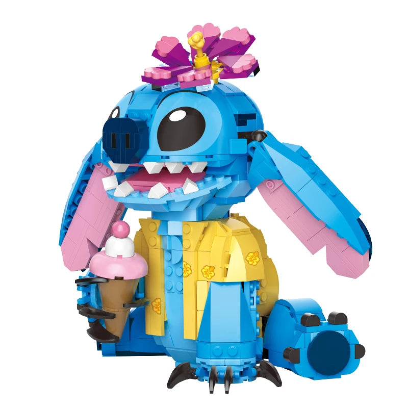 2026 Disney New 784pcs Stitch Angel Compatible Building Blocks Bricks Stitch DIY Toys Girl Boy Birthday Christmas Gift Toys
