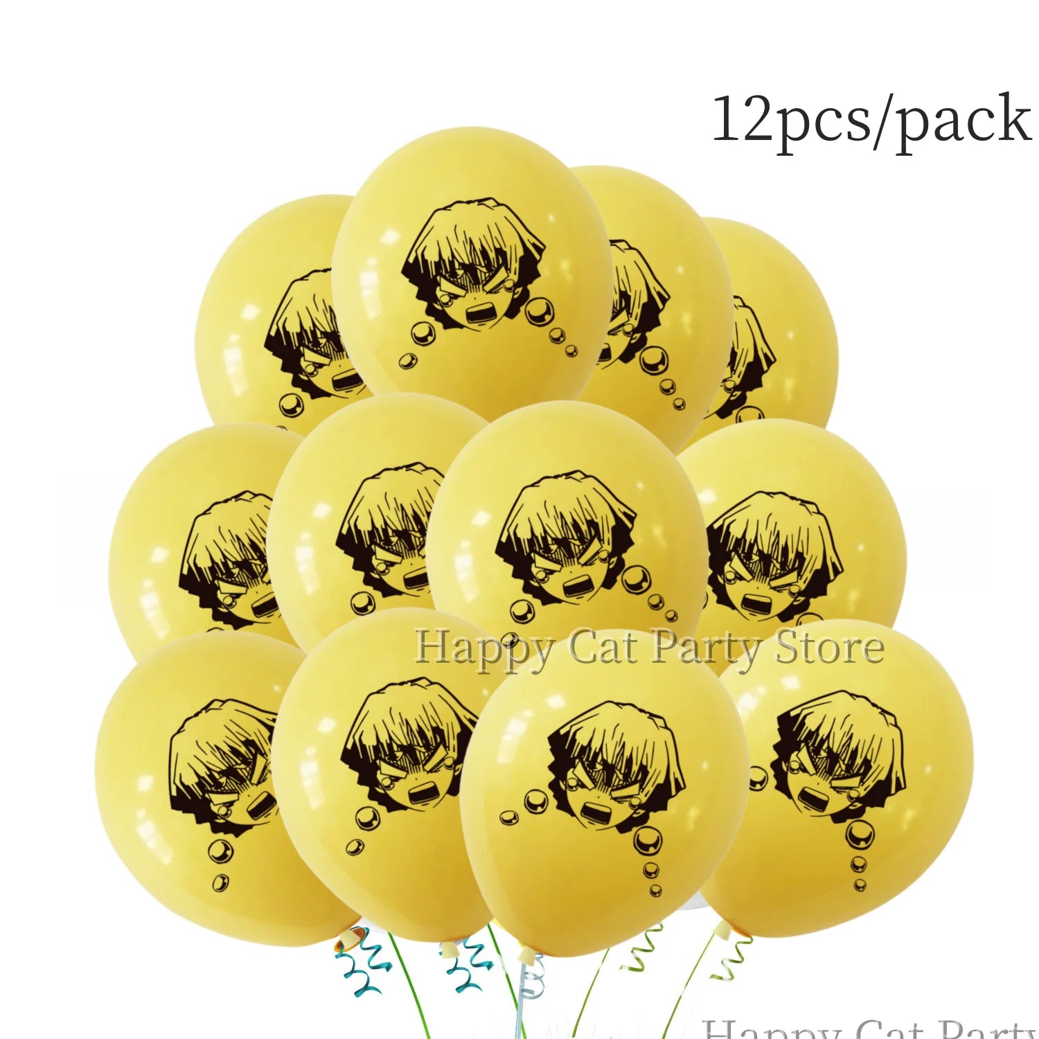 Demon Slayer Balloon Set Happy Birthday Banner Party Decor Kimetsu No Yaiba Latex Balloon Baby Shower kids Favors Gift Supplies