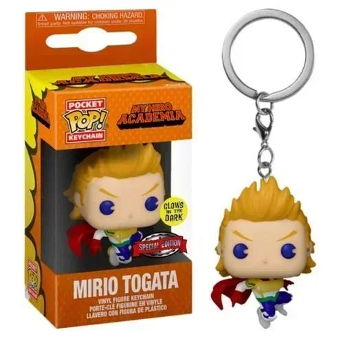 Funko POP Keychain My Hero Academia Himiko Toga Kurogiri Twice Hatsume Shigaraki Deku Bakugo Togata Dabi Midoriya Jiro Toys