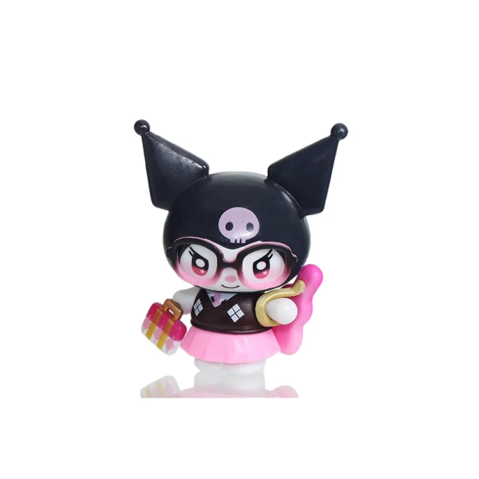 2026 New Sanrio Kuromi Sparkling Idol Series Blind Box Cute Coolomey Decoration Anime Idol Ornament Table Doll Toy Christmas Gif