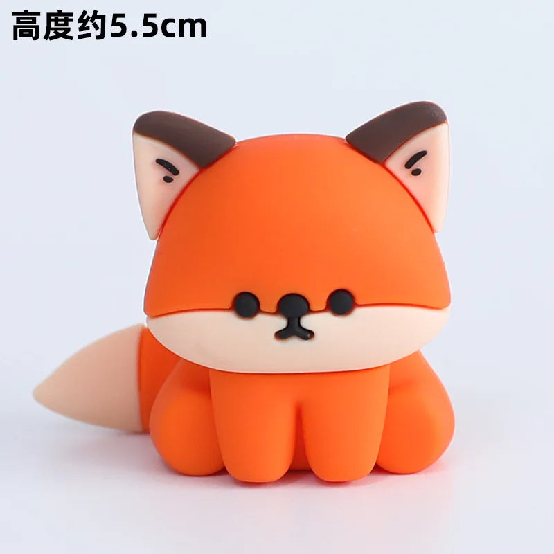 Cute Forest Animal Cake Topper Jungle Safari Birthday Decor Supplies Giraffe Elephant Lion Tiger Cake Decor For Kids 1 2 3 Years