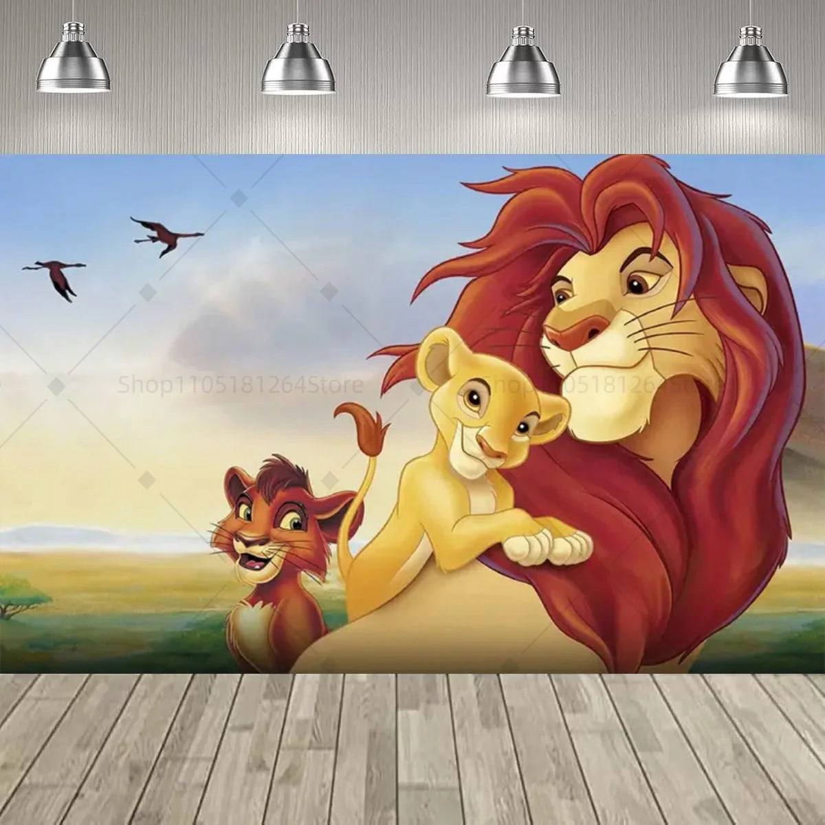 Disney Lion king Simba Party Decoration Backdrop Lion king Jungle Animals Birthday Party Supplies Decor Banner Baby Baptism Gift