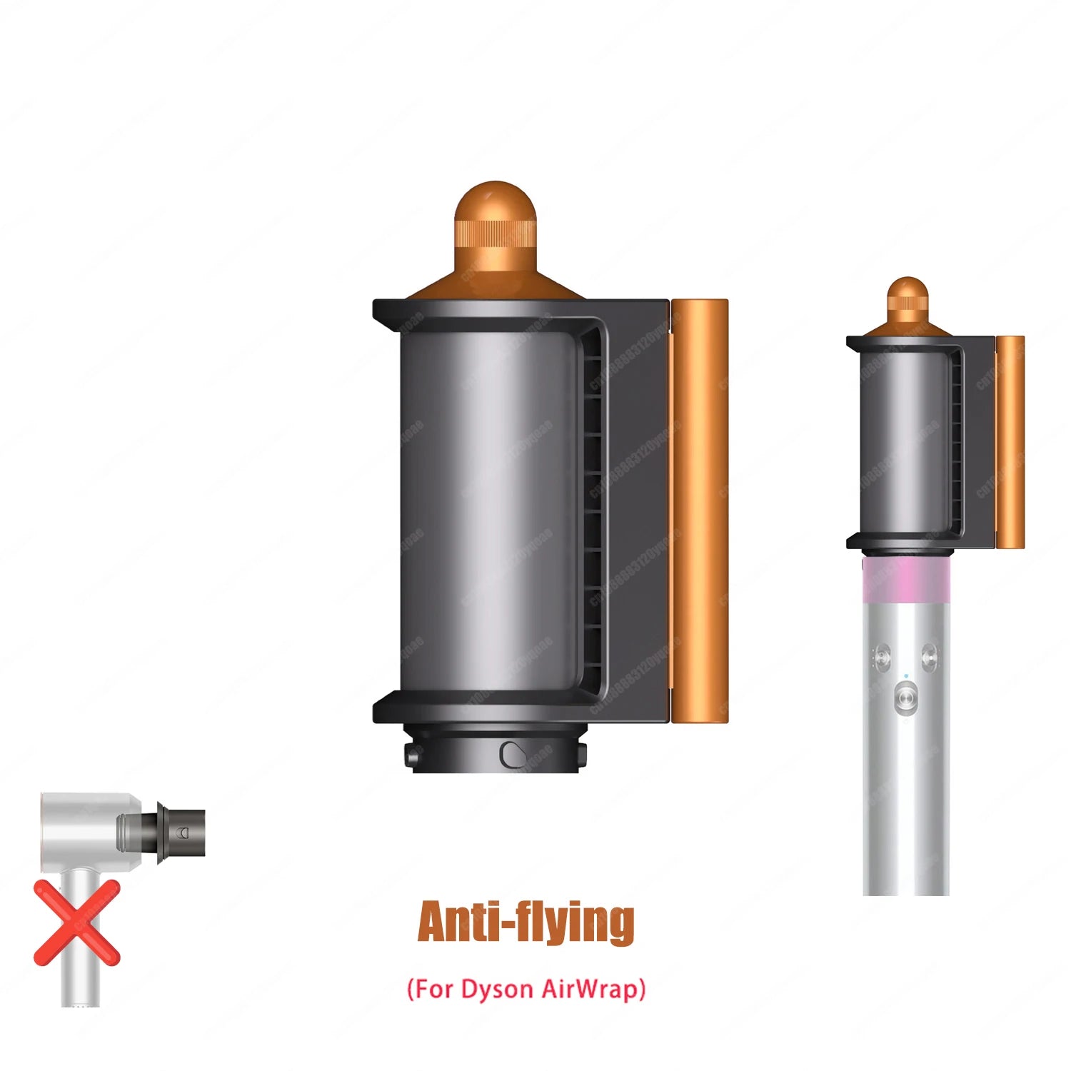 For Dyson Airwrap HS01 HS05 Hair Styling Nozzle Brush Anti fly Hair Nozzle For Dyson Hair Dryer Accessories Auto Hair Curling