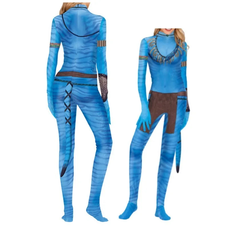 Anime Movie Avatar Series One-piece Tight-fitting Clothes Theme Party Cosplay Boys and Girls One-piece Tight-fitting Suit