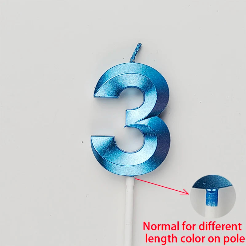 Birthday Digital Candle Opera House Digital Candles Birthday Cake Decoration Party Blue Pink Creative Candles