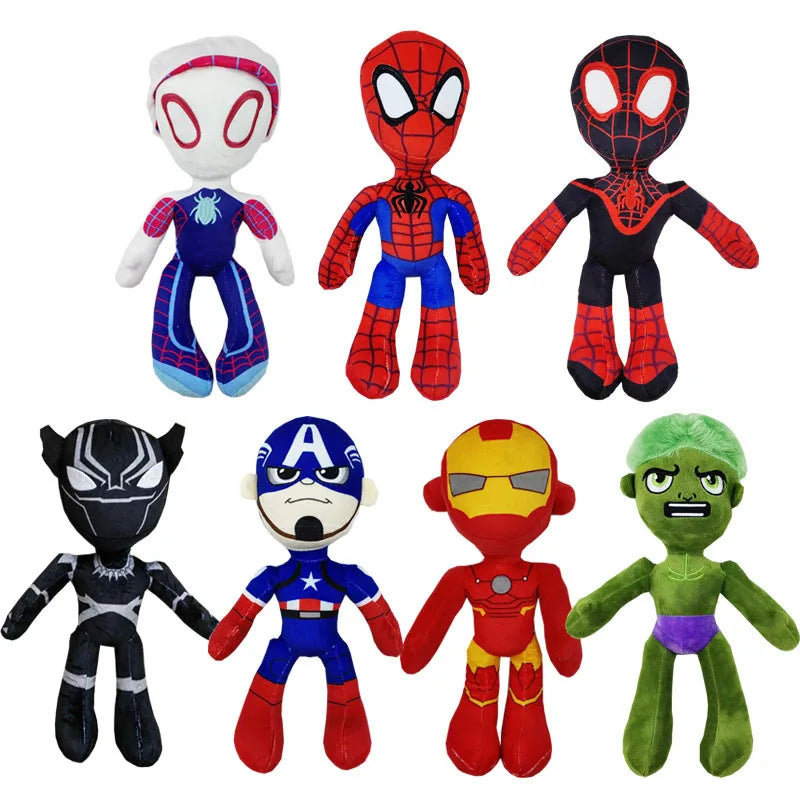 Classics Movie Marvel Comics The Avengers 30CM Spider Plush Stuffed Toys  Room Sleep Companion Plush toys Christmas Gifts