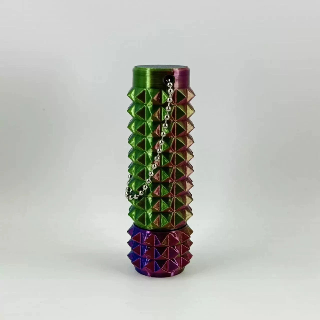 3D Printed Pain Stim Fidget Toy Portable With Keychan Colorful 3d Pain Stimulation Decompression Office Novelty Toy Spike Roller