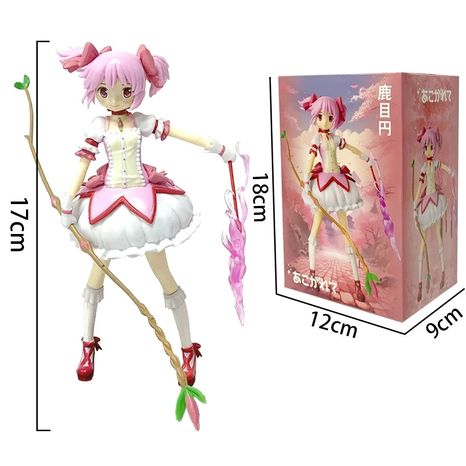 2pcs Anime Magikano Puella Magi Madoka Magica Figure PVC Model Doll Desktop Decoration Action Figurine Collecting Toys Kid Gifts