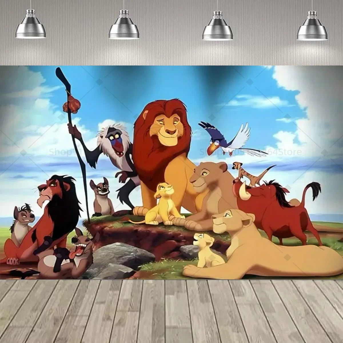 Disney Lion king Simba Party Decoration Backdrop Lion king Jungle Animals Birthday Party Supplies Decor Banner Baby Baptism Gift