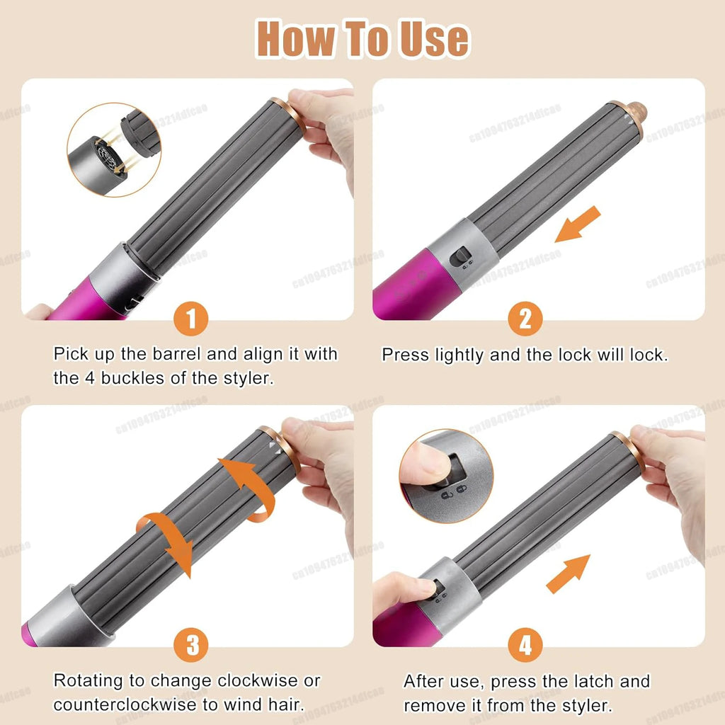 For Dyson Airwrap HS01HS05 and For Dyson HD Series Hair Dryer Attachment Auto Curling Nozzles 20/30mm Curler Wands