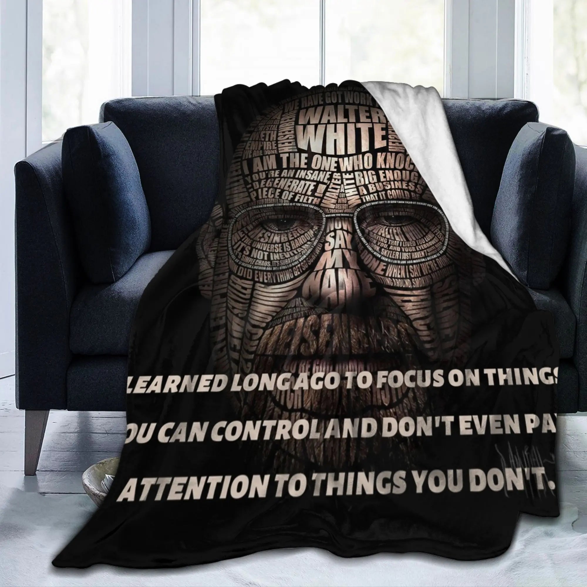 Bryan Cranston Blanket Breaking Bad Walter White Plush Novelty Warm Throw Blanket for Bed Sofa  Winter