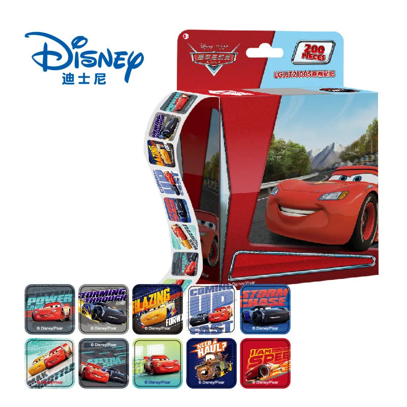 200 Sheets/Box Frozen Elsa Cartoon Pull Out Stickers Princess Mickey Mouse Minnie Sticker Girl Boy Teacher Reward Toys Gift