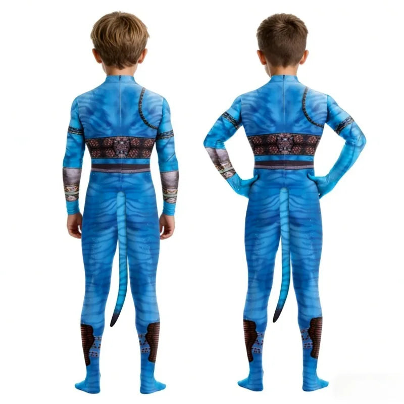 Anime Movie Avatar Series One-piece Tight-fitting Clothes Theme Party Cosplay Boys and Girls One-piece Tight-fitting Suit