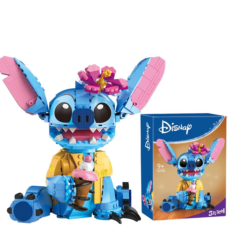 2026 Disney New 784pcs Stitch Angel Compatible Building Blocks Bricks Stitch DIY Toys Girl Boy Birthday Christmas Gift Toys
