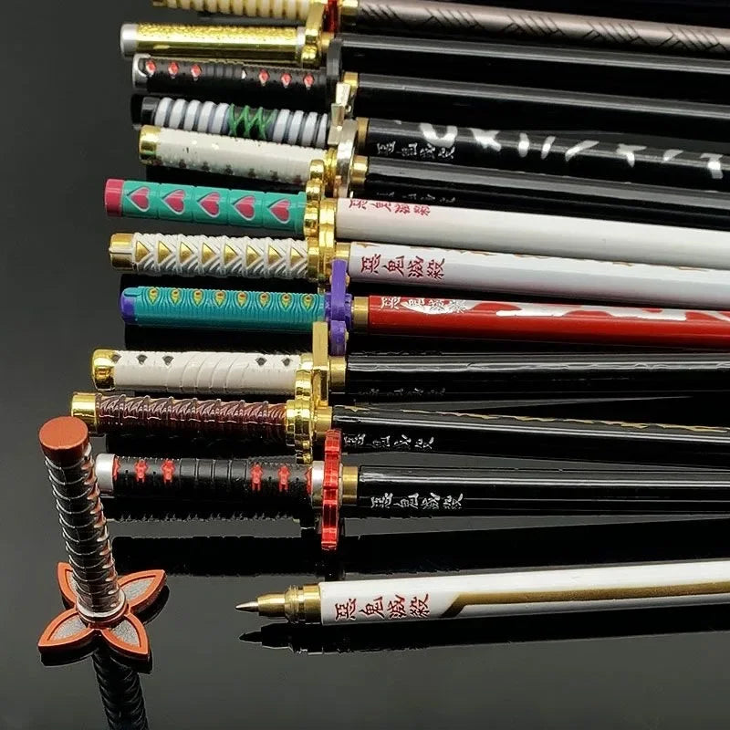 20cm  Anime Peripheral Neutral Pen/my Wife/Zenyi/moth/butterfly Blade Day Wheel Knife Stationery Signature Pen