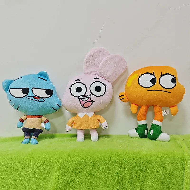 Anime The Amazing World Of Gumbal Plush Toys Kawaii Cat Rabbit Gumball Nicole Anais Sleep Companion Decoration Toy Gift For Fans