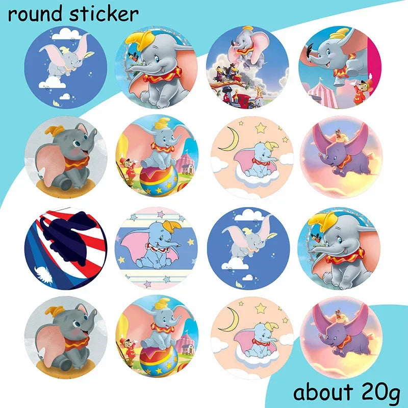 Cartoon Dumbo Theme Party Supplies Tableware Cup Plate Topper Kid Baby Girls Birthday Party Decoration Baby Shower