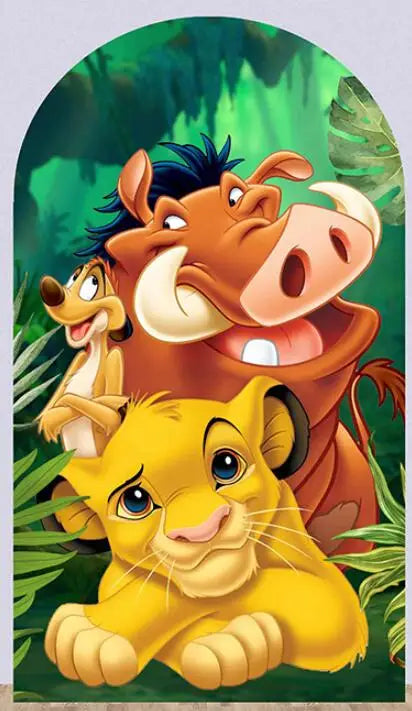 Disney Lion King Arch Covers Birthday Decorations Hakuna Matata theme Arch Wall Backdrop Banner Simba Baby Shower Background