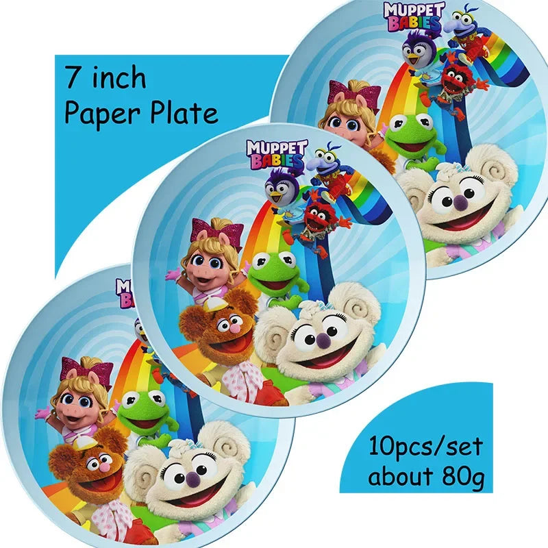 MUPPET BABIES Birthday Party Disposable Tableware Balloons Cute Birthday Party Decorations Party Decoration Baby Shower