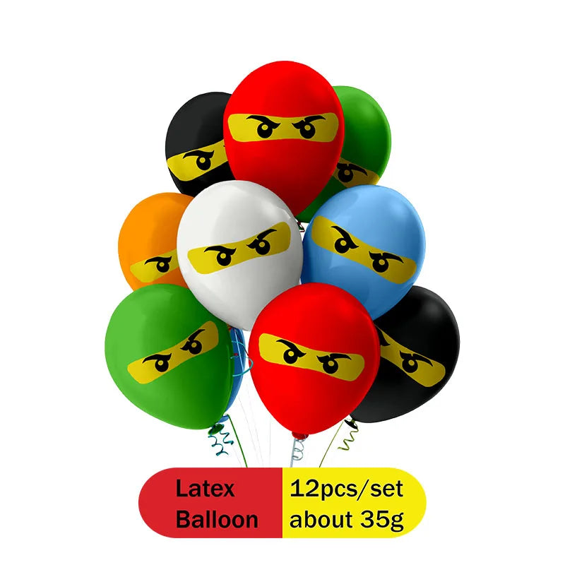 Building Blocks  Theme Birthday DIY Party Disposable tableware balloons water bottle labels banner boys girls decoration