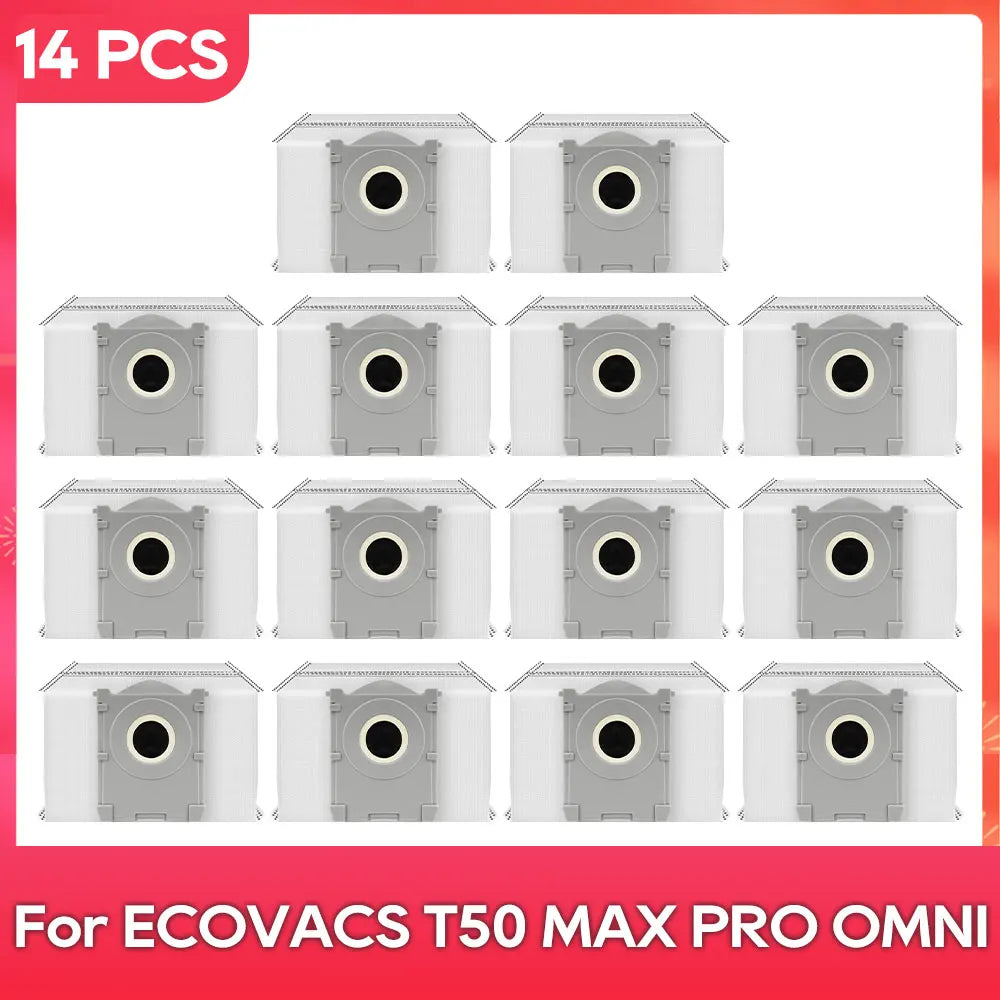 Compatible For ( ECOVACS T50 MAX PRO OMNI ) Replacement Parts Accessories Main Side Brush Mop Cloth Dust Bag Hepa Filter