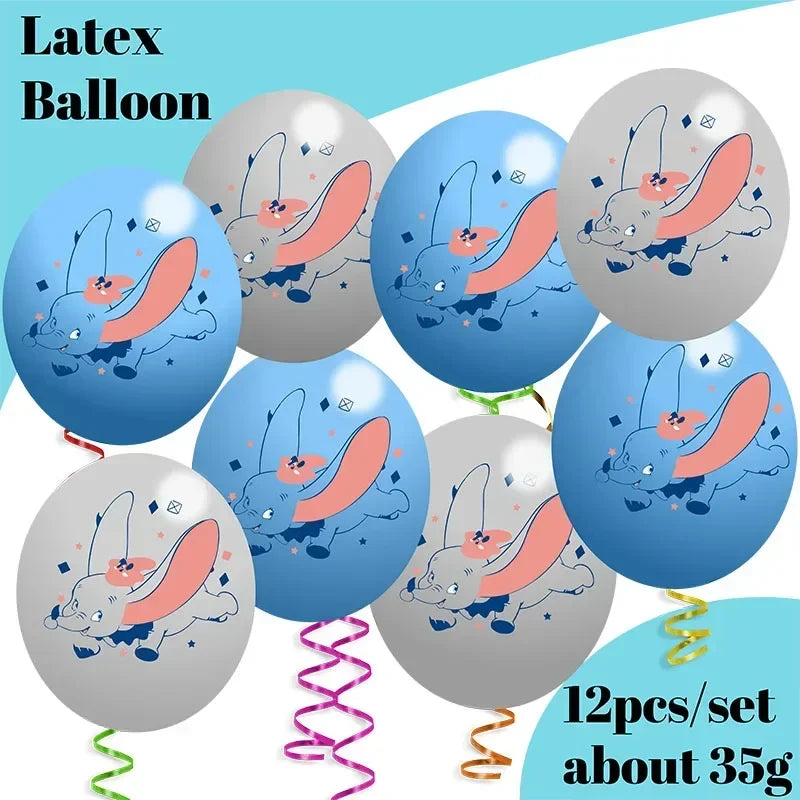 Dumbo Cute Birthday Party Decorations Tableware Kids  Cups Plates Tablewares Set Baby Shower Party Supplies for Children's Day