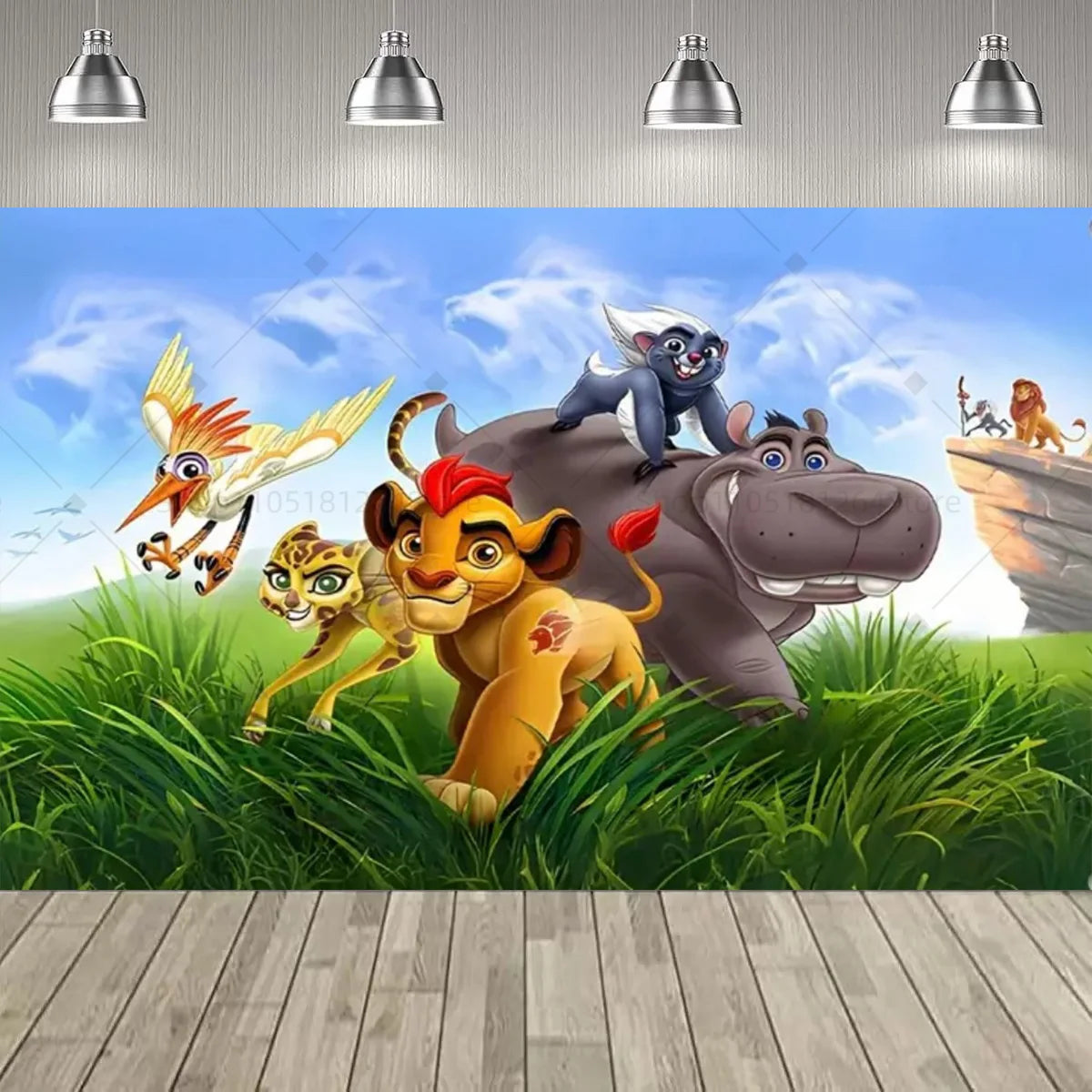 Disney Lion king Simba Party Decoration Backdrop Lion king Jungle Animals Birthday Party Supplies Decor Banner Baby Baptism Gift