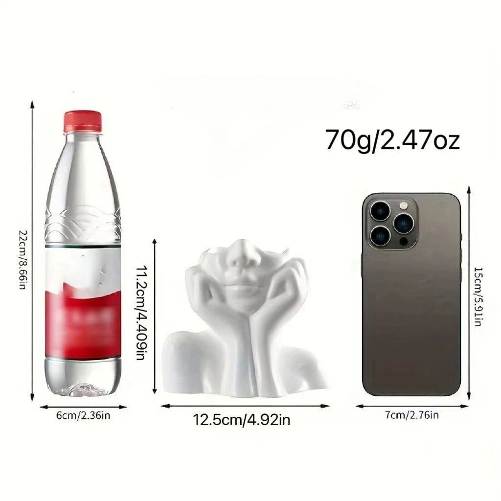 Creative Human Art Sculpture Hands-Shaped Makeup Brush Holder Multifunctional Storage Pen Holder Makeup Brush Holder Decorations